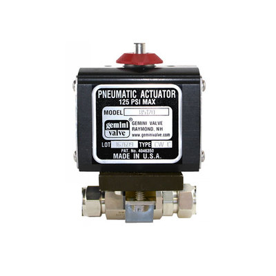 gemini 400双作用气动驱动执行器+球阀